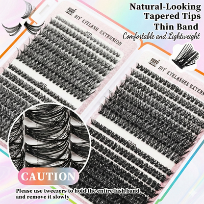 640-Piece Mega Lash Book: 32-Row DIY Extension Kit