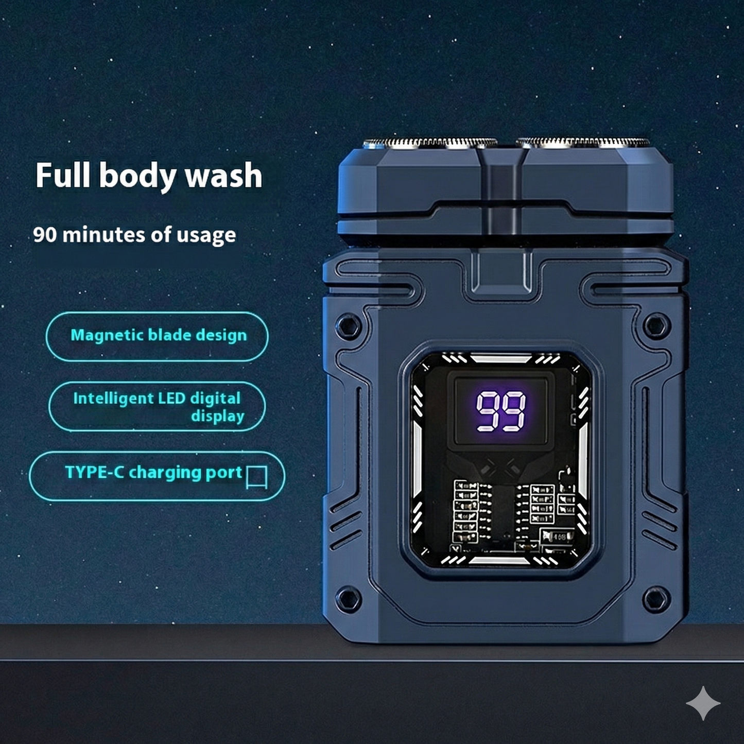 Mecha Style Portable Electric Shaver