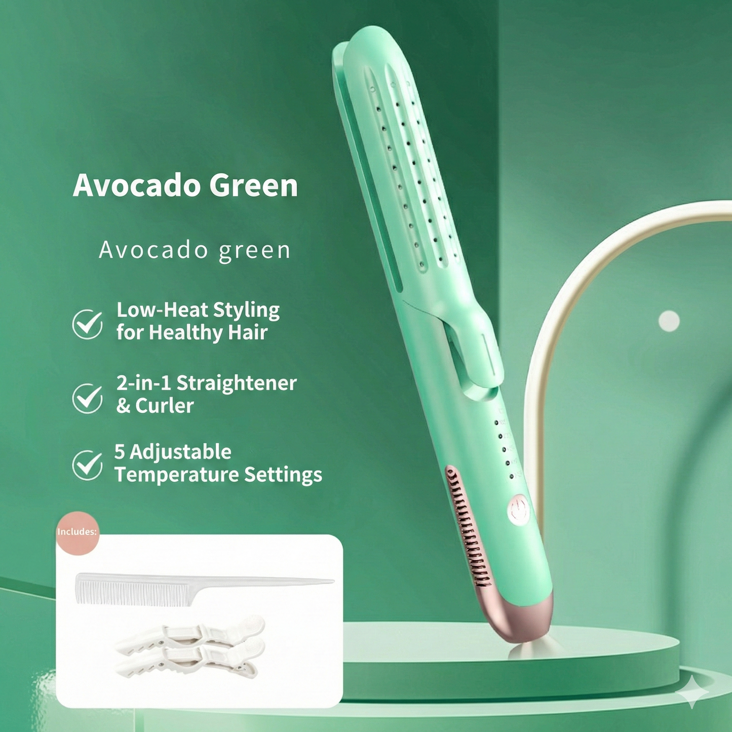 2-in-1 Airflow Styler: Straighten & Curl