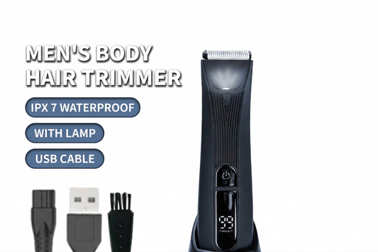 Waterproof Electric Body Groomer with LED Light