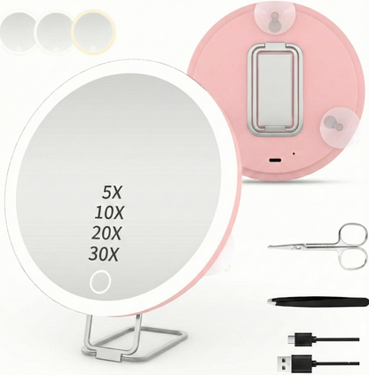 LED High Magnification Makeup Mirror