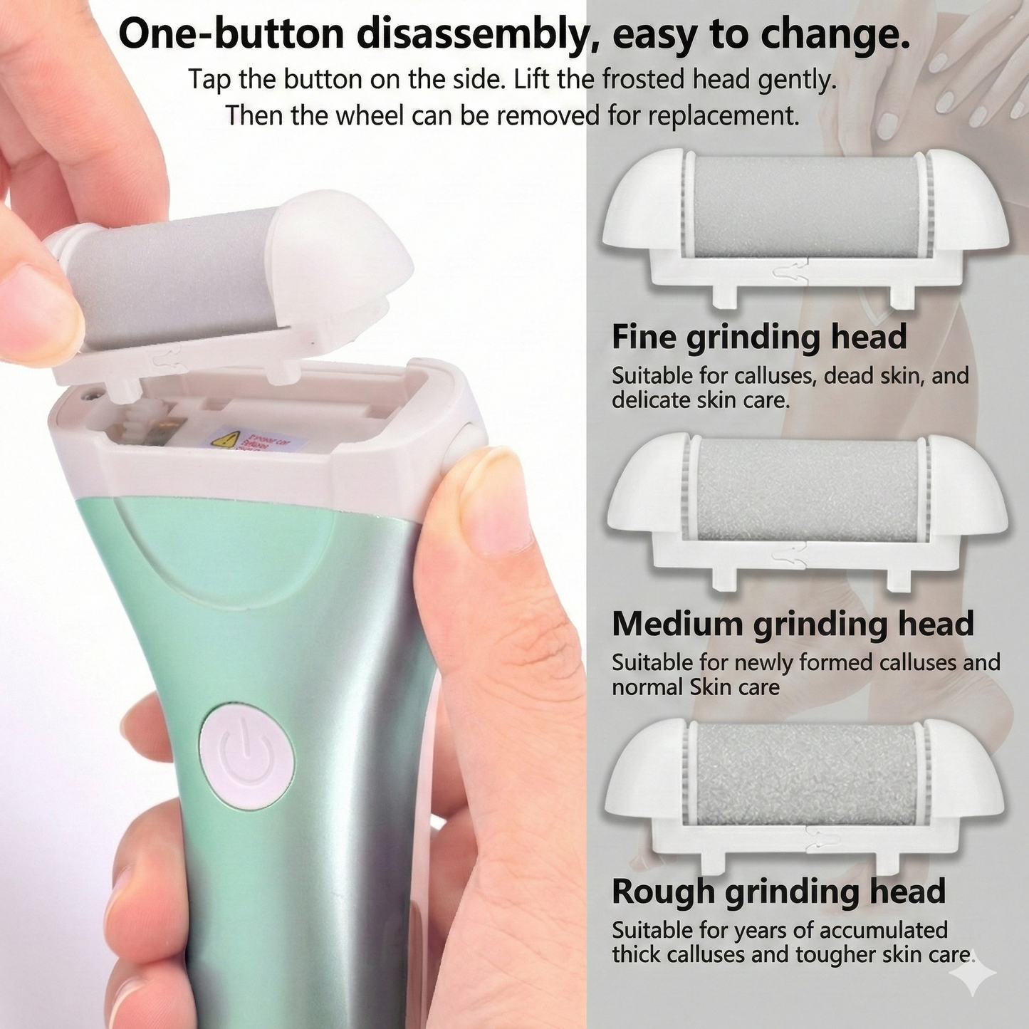 Rechargeable Electric Foot Callus Remover with Smart LED Display