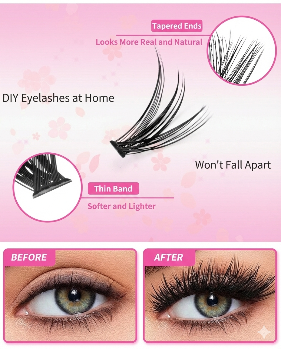 Ultimate 640-Piece DIY Lash Extension Kit (30D/40D/50D Mix)