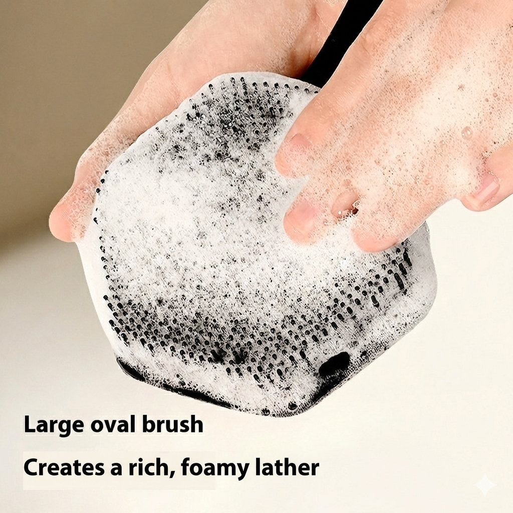 Long Handle Silicone Back Scrubber and Body Brush
