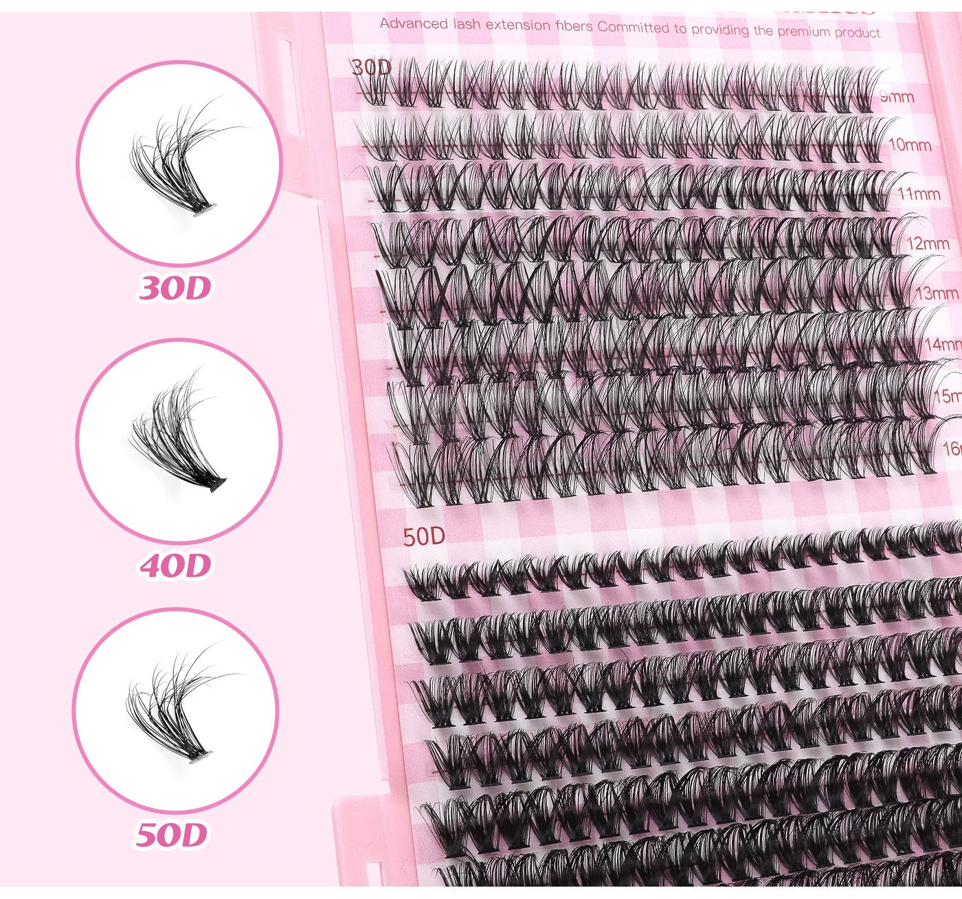 Ultimate 640-Piece DIY Lash Extension Kit (30D/40D/50D Mix)