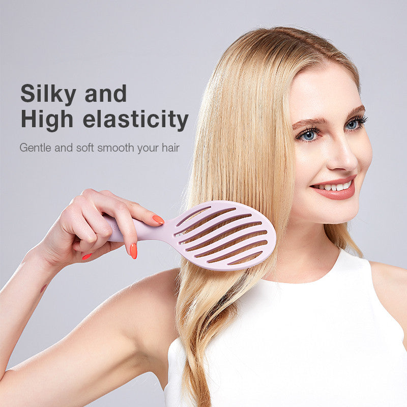 Curved Vented Detangling Hair Brush for Wet and Dry Hair