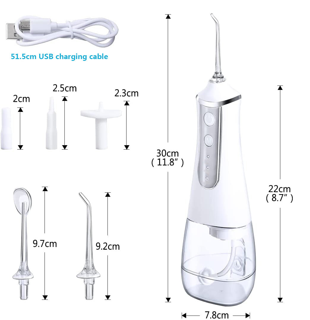 Rechargeable Water Flosser and Oral Irrigator Kit