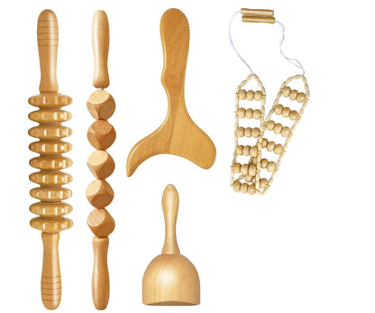 Natural Wooden Body Massage Set