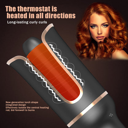 Automatic Rotating Ceramic Hair Curler with Negative Ion Technology