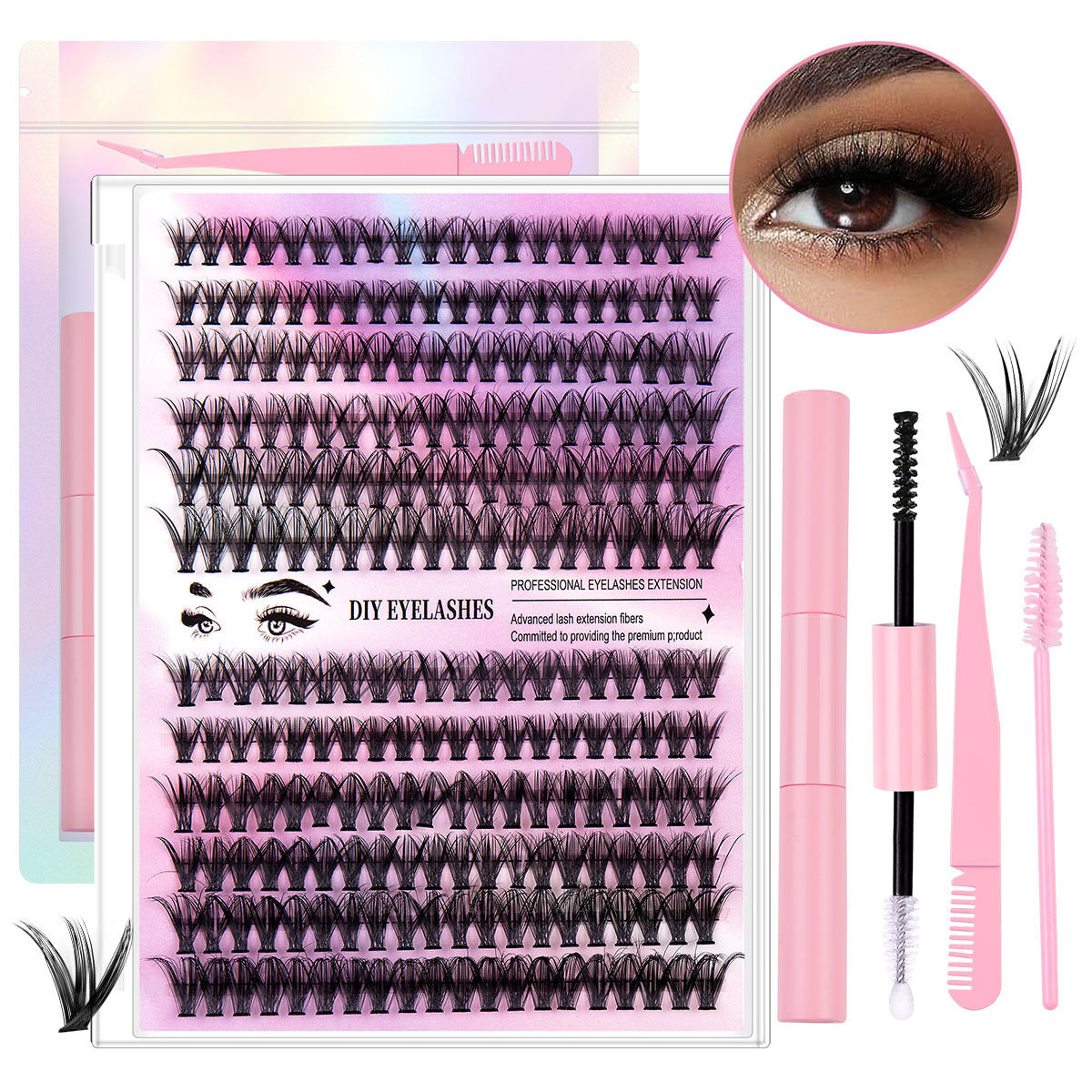 DIY Salon Lash Extension Kit with 30D/40D Mix
