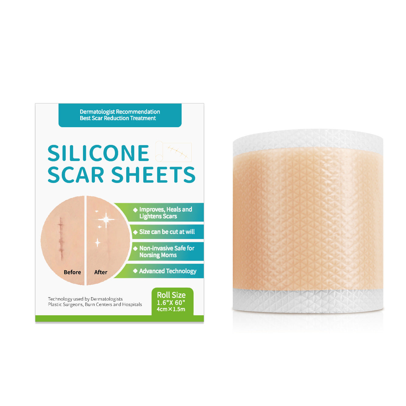 Silicone Gel Scar Tape Roll (Cut-to-Size)